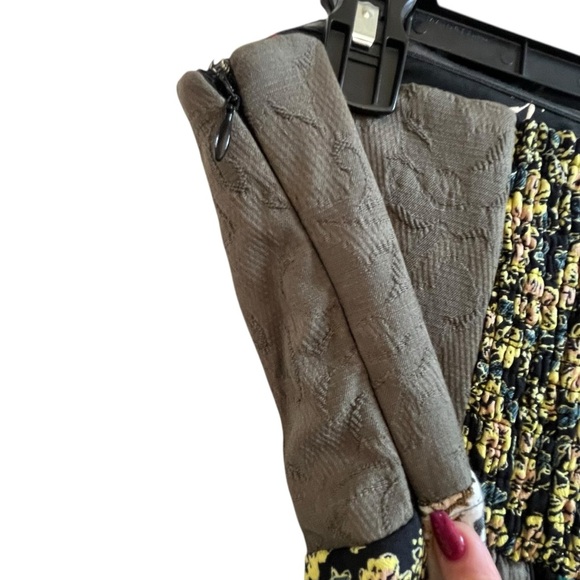 NWOT Anthropologie Floral Patchwork Sweetheart Strapless A Line Midi Dress SZ 6 - Picture 16 of 16